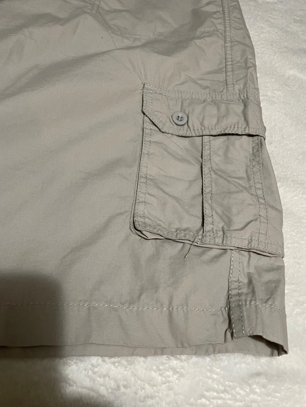 Free Planet Men’s Light Gray Cargo Shorts Sz 48